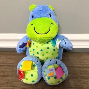 Taggies Fun Little‎ Friends Blue Hippo Sensory Plush